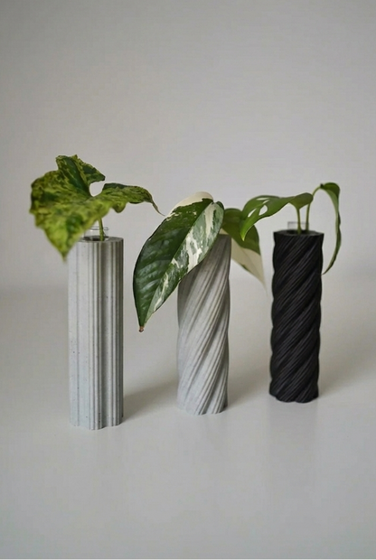 RootNest Plant Propagation Tube Vases, Test Tube Holder, Planter (Set Of 3)
