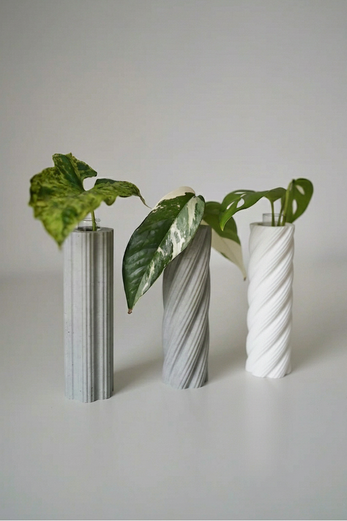 RootNest Plant Propagation Tube Vases, Test Tube Holder, Planter (Set Of 3)