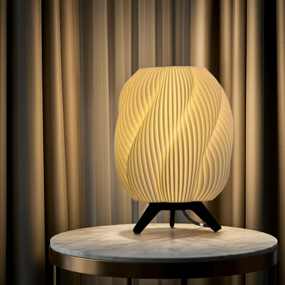 Twist Smart Glow Table Lamp, Sculptural Shade, App-Controlled (16M Colours)