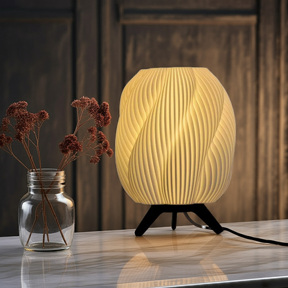 Twist Smart Glow Table Lamp, Sculptural Shade, App-Controlled (16M Colours)
