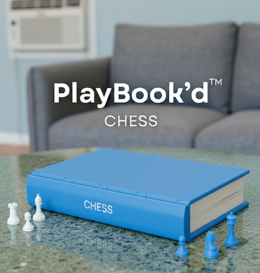PlayBook'd Chess Book Game - Board Game Gift