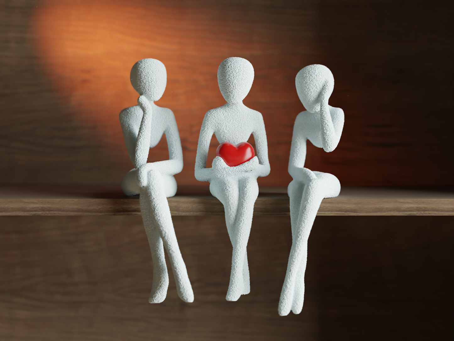 NOBody Shelf Sitters - A Minimalist Sculpture