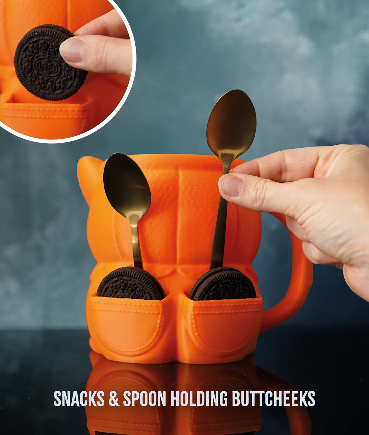 Corgi Ice Cream Pint Holder with Spoon Slots