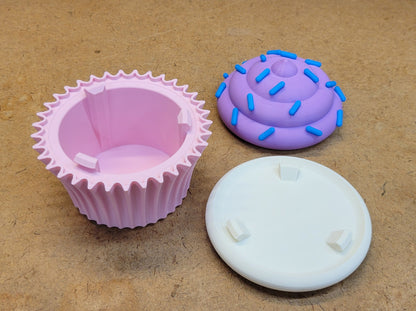 Cup Cake Container - Two Part Storage