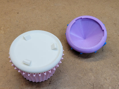 Cup Cake Container - Two Part Storage