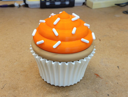 Cup Cake Container - Two Part Storage
