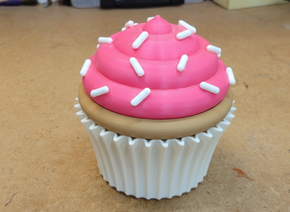 Cup Cake Container - Two Part Storage