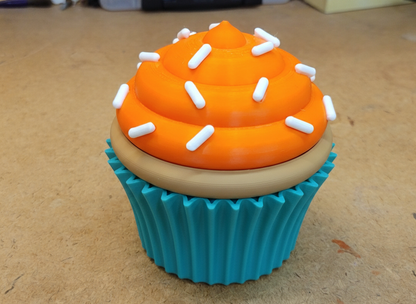 Cup Cake Container - Two Part Storage