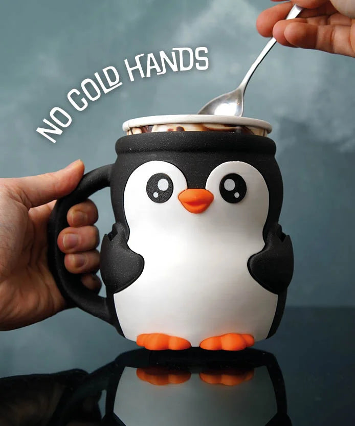 Ice Cream Pint Holder with Spoon Slots (Penguin, Highland Cow, Bat, Cat)