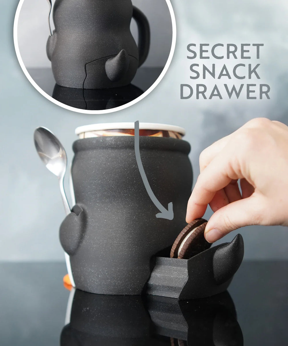 Ice Cream Pint Holder with Spoon Slots (Penguin, Highland Cow, Bat, Cat)