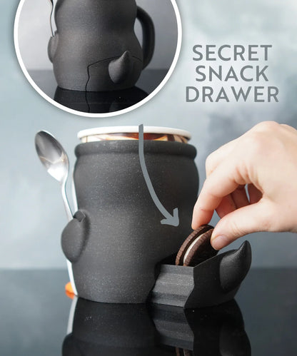 Ice Cream Pint Holder with Spoon Slots (Penguin, Highland Cow, Bat, Cat)