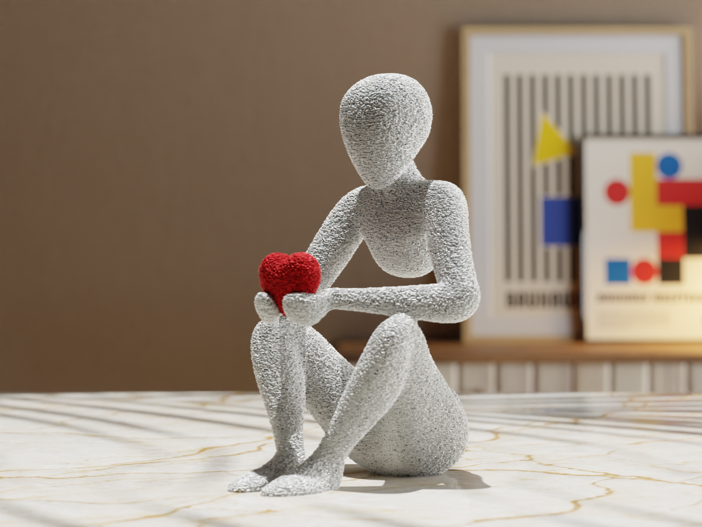 NOBody Love's Embracep - A Minimalist Sculpture