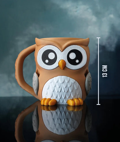 Owl Ice Cream Pint Holder with Spoon Slots