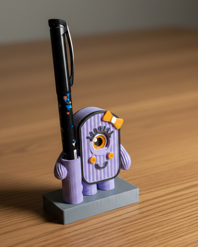 Minions Desk Pen Holder, Modular Desk Organizer, Boy & Girl Characters