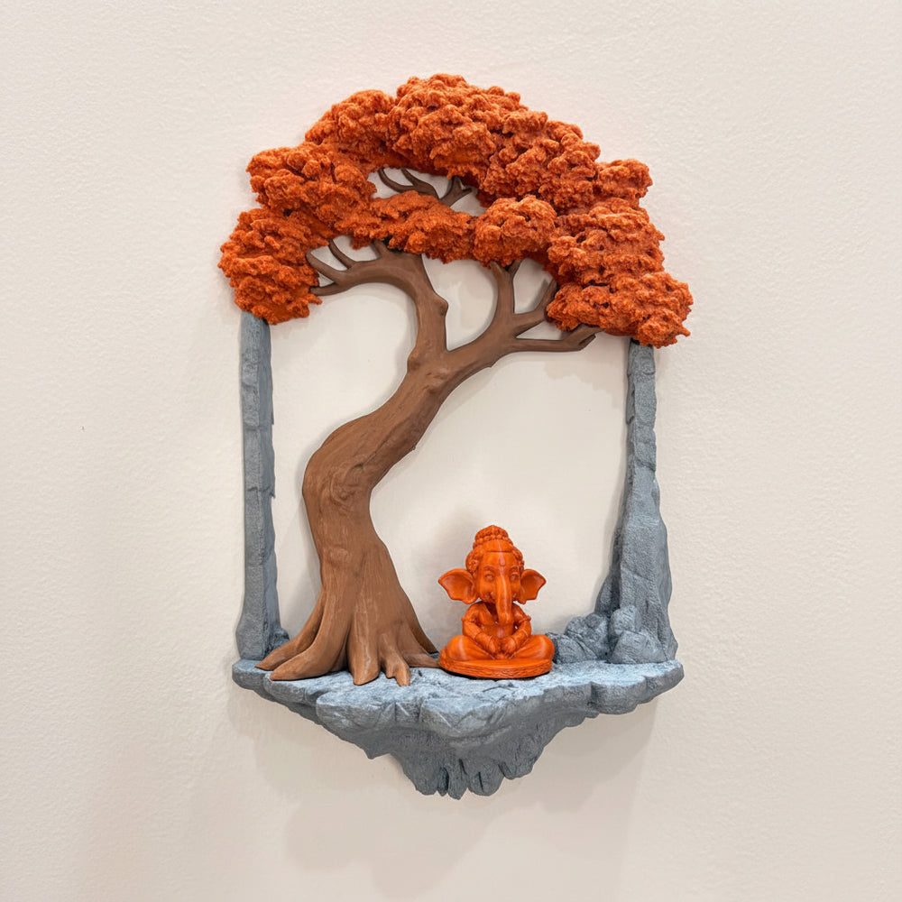 Old Tree Wall Decor Picture Frame (With One Miniature Toy)