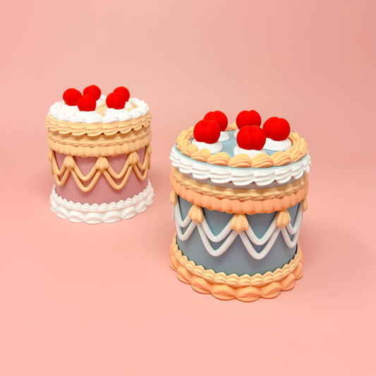 Vintage Victorian Cake Container: Decor, Keepsake, Gift, Jewellery Box