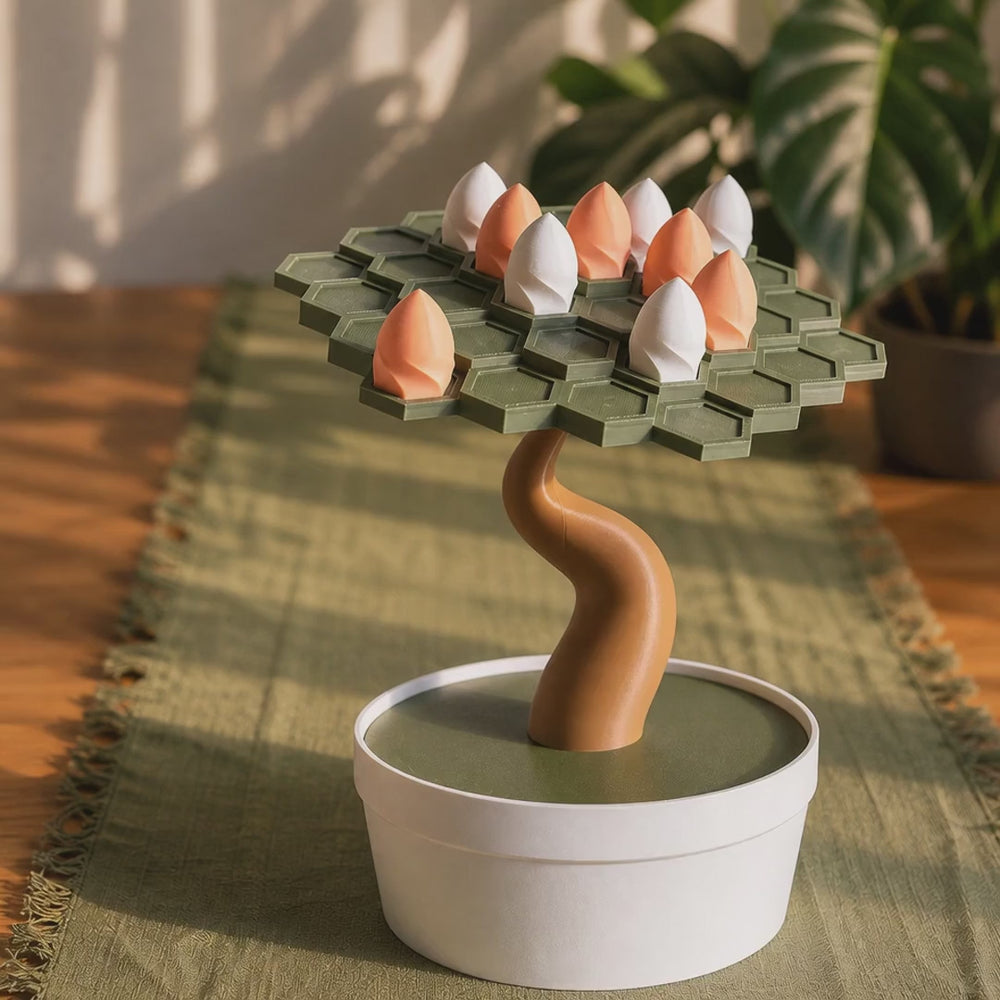 Balance Table Game "BONSAI" for two – Bonsai Tree Design – Board Game – Plant Game – Gift for Plant Lovers