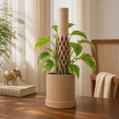 Modular Self-Watering Moss Pole for Climbers